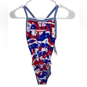 NWT Dolfin Uglies Salute V-Back Swimsuit-Size 30